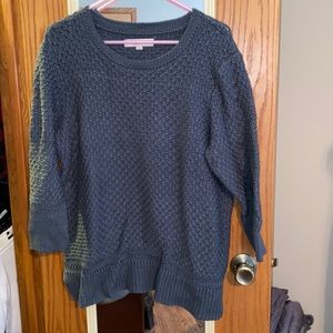 Hunter Green LOFT 3/4 Sleeve Sweater XL